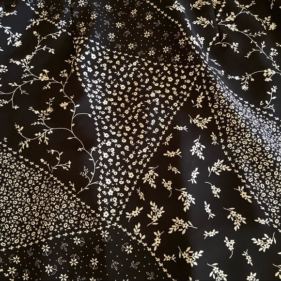 Black & white patchwork patterned mini dress - Picture 2 of 5